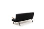 Atelier Del Sofa Zven Sofá-Cama de 3 Plazas Negro